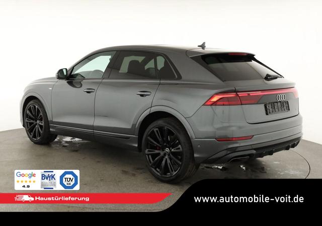 Audi Q8 50 TDI quattro qu S-LINE, Standheizung, HuD, Luft, Pano, B&O, 23-Zoll, AHK, Leder, AreaView, Optik schwarz 