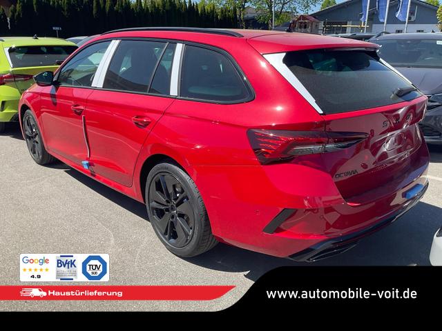 Skoda Octavia Combi 2.0 TSI 195 kW RS DSG, Pano, Standheizung, AHK, Navi, Matrix, Canton, Side, Winter, 5 J.-Garantie 