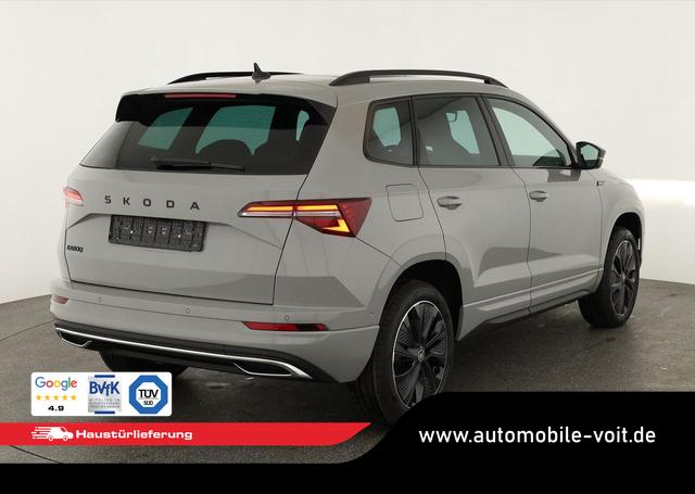 Skoda Karoq Sportline 1.5 TSI DSG Sportline, Pano, AHK, Navi, CANTON, Matrix, AreaView, Side, el. Klappe, FS-beheizbar, 5 J.-Garantie 