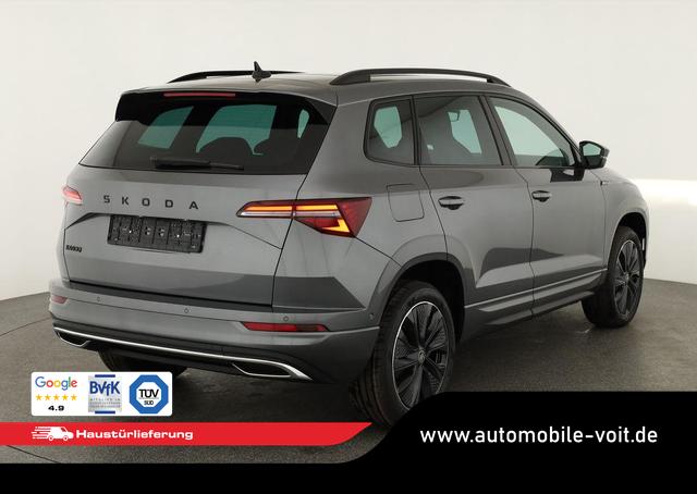 Skoda Karoq Sportline 1.5 TSI DSG Sportline, Pano, AHK, Navi, CANTON, Matrix, AreaView, Side, el. Klappe, FS-beheizbar, 5 J.-Garantie 