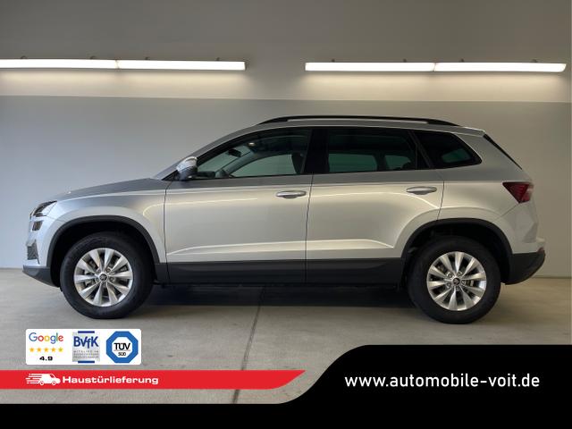 Skoda / Karoq / Silber / / / 150PS DSG Navi+ACC+AHK+Kessy+Kamera+Sitzheiz
