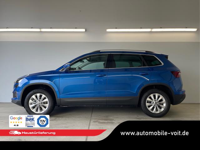 Skoda / Karoq / Blau / / / 150PS TDI DSG 4x4 AHK+Navi+ACC+Kamera+Sitzheiz+eHeck+GV5
