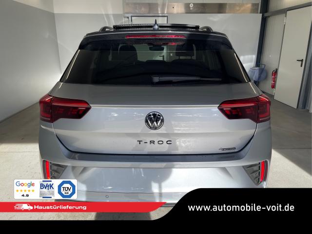 Volkswagen / T-Roc / [K2A2] Pyrit Silber Metallic / Dach Schwarz / / / 190PS 4M DSG Pano+AHK+Black+IQ.Light+IQ.Drive+eHeck+Kamera+Alu19
