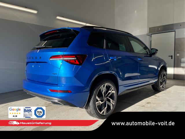 Skoda / Karoq / Blau / / / TSI 4x4 360°+19 Zoll+Navi+AHK