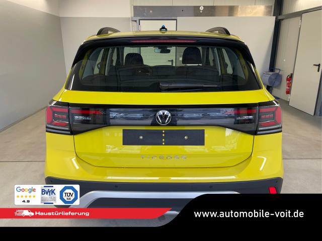 Volkswagen / T-Cross / Gelb / / / 95PS PDC vo+hi+Sitzheizung+App+Side+Travel+Stau+ACC+Klima