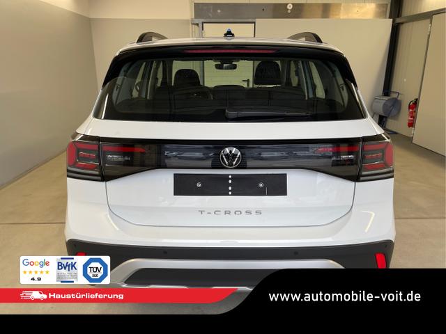 Volkswagen / T-Cross / Wei&szlig; / / / 95PS PDC vo+hi+Sitzheizung+App+Side+Travel+Stau+ACC+Klima