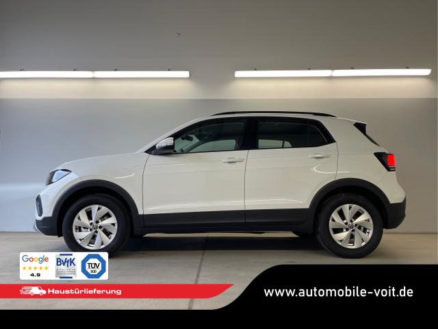 Volkswagen / T-Cross / Wei&szlig; / / / 95PS PDC vo+hi+Sitzheizung+App+Side+Travel+Stau+ACC+Klima 