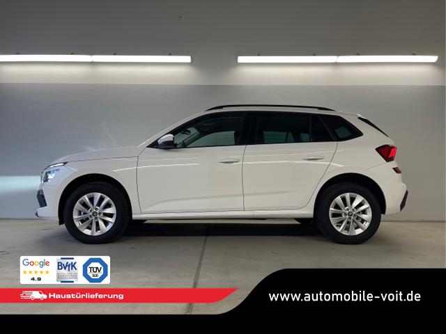 Skoda / KAMIQ / Wei&szlig; / / / 115PS DSG Matrix+AHK+Kamera+PDC vor+hi+Kessy+Sitzheizung+GVL
