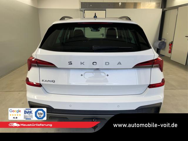 Skoda / KAMIQ / Wei&szlig; / / / 115PS DSG Matrix+AHK+Kamera+PDC vor+hi+Kessy+Sitzheizung+GVL