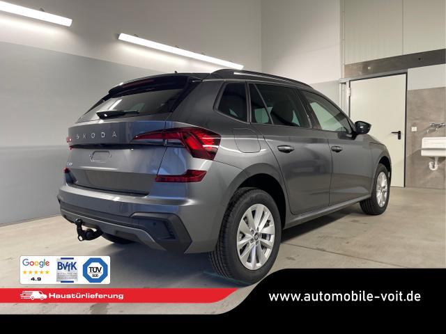 Skoda / KAMIQ / Grau / / / 115PS DSG Matrix+AHK+Kamera+PDC vor+hi+Kessy+Sitzheizung+GVL