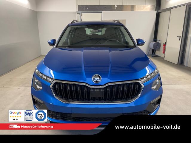 Skoda / KAMIQ / Blau / / / 115PS DSG Matrix+AHK+Kamera+PDC vor+hi+Kessy+Sitzheizung+GVL