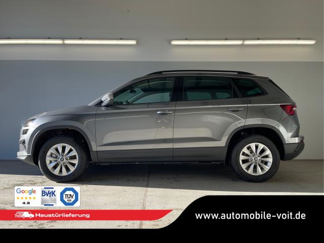 Skoda / Karoq / Grau / / / 150PS DSG AHK+Kamera+ACC+Kessy+Kamera+ParkPilot vo+hi+App