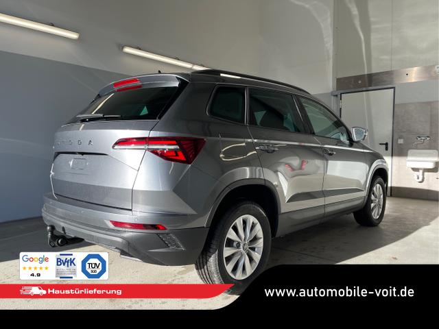 Skoda / Karoq / Grau / / / 150PS DSG AHK+Kamera+ACC+Kessy+Kamera+ParkPilot vo+hi+App