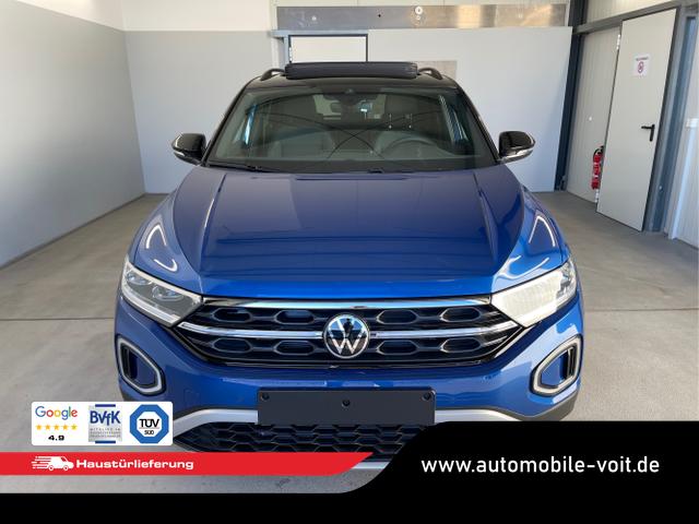 Volkswagen / T-Roc / Blau / / / TDI DSG Pano+Black Style+AHK+Navi+ergoActive+IQ.Drive+Kamera+Keyless