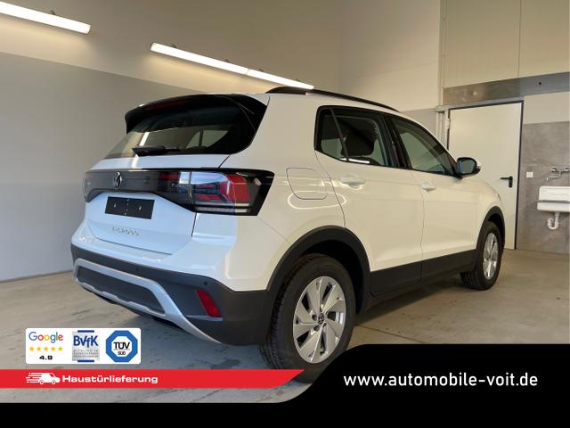 Volkswagen / T-Cross / Wei&szlig; / / / 95PS PDC vo+hi+Shz+App+Side+Travel