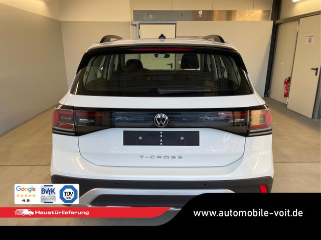 Volkswagen / T-Cross / Wei&szlig; / / / 95PS PDC vo+hi+Shz+App+Side+Travel