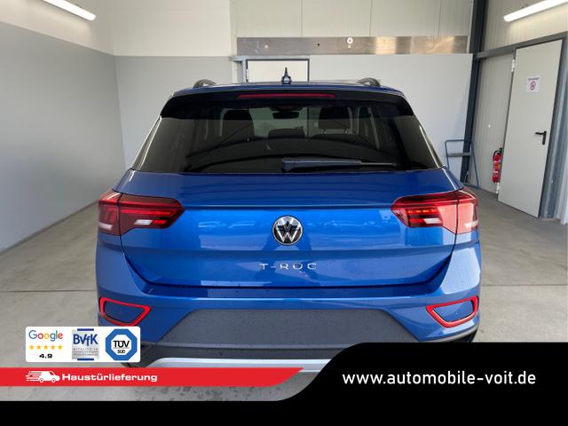 Volkswagen / T-Roc / Blau / / / 150PS AHK+Keyless+Kamera+ACC+Sitzheiz+Climatronic+Alu17