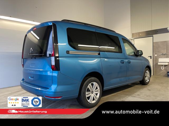 Volkswagen / Caddy / Blau / / / 115PS DSG AHK+7 Sitze+Kamera+App-Connect+Winterpaket+ACC+SideAssist