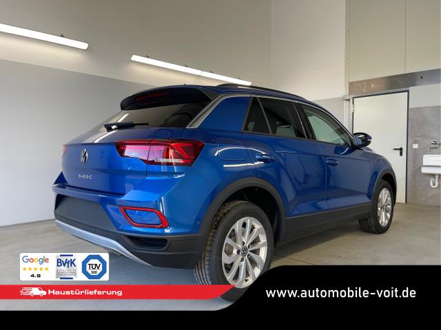 Volkswagen / T-Roc / Blau / / / 150PS AHK+Keyless+Kamera+ACC+Sitzheiz+Climatronic+Alu17