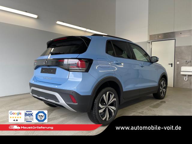 Volkswagen / T-Cross / Blau / / / 115PS DSG AHK+Navi+Kessy+Sitzheizung+App-Connect+ACC