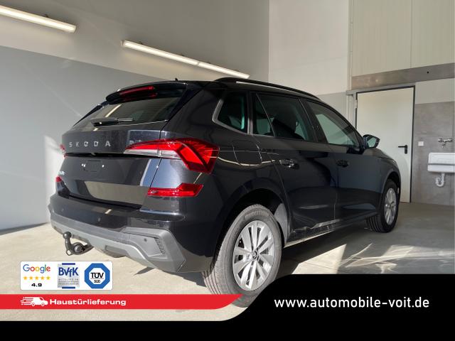 Skoda / KAMIQ / Schwarz / / / 115PS DSG Matrix+AHK+Kamera+PDC vor+hi+Kessy+Sitzheizung+GVL