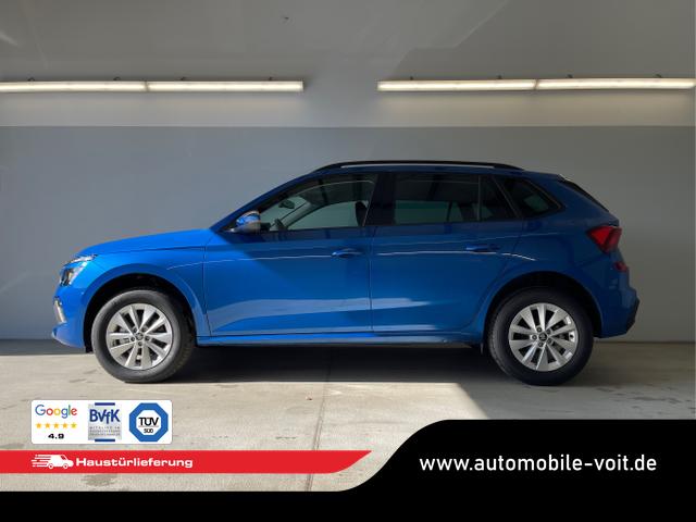 Skoda / KAMIQ / Blau / / / 115PS DSG Matrix+AHK+Kamera+PDC vor+hi+Kessy+Sitzheizung+GVL