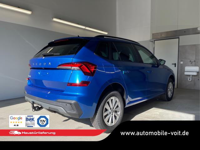 Skoda / KAMIQ / Blau / / / 115PS DSG Matrix+AHK+Kamera+PDC vor+hi+Kessy+Sitzheizung+GVL