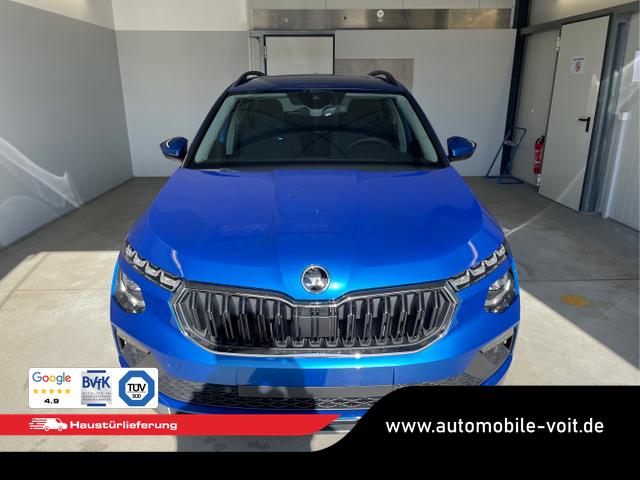 Skoda / KAMIQ / Blau / / / 115PS DSG Matrix+AHK+Kamera+PDC vor+hi+Kessy+Sitzheizung+GVL