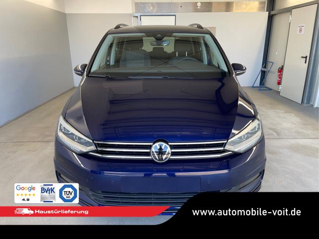 Volkswagen / Touran / Blau / / / 150PS 7Si+IQ.Light+TrailerAss+Cam+Navi+Kamera+Alarm+Kessy+App-Connect