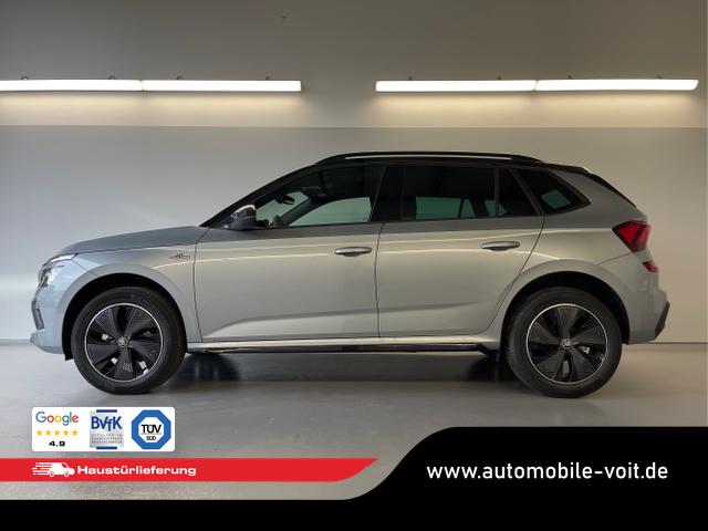 Skoda / KAMIQ / Silber / / / 115PS DSG AHK+Navi+Matrix+GV5+Pano+Kessy+Kamera+Alu17+Sitzheiz