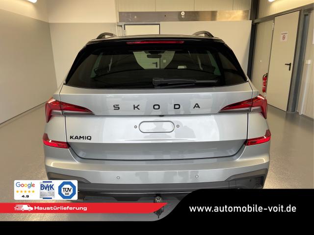 Skoda / KAMIQ / Silber / / / 115PS DSG AHK+Navi+Matrix+GV5+Pano+Kessy+Kamera+Alu17+Sitzheiz