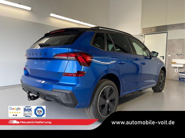 Skoda / KAMIQ / Blau / / / 115PS DSG AHK+Navi+Matrix+GV5+Pano+Kessy+Kamera+Alu17+Sitzheiz