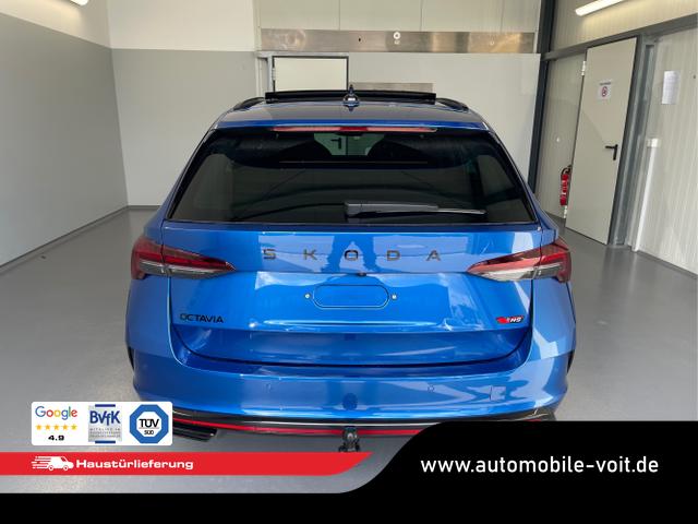 Skoda / Octavia Combi / Blau / / / 265PS DSG HUD+Pano+360&deg;+DCC+AHK+CANTON+Matrix+Alu19+eHeck+GV4