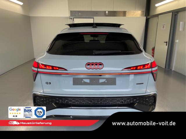 Audi / Q3 Sportback / Grau / / / TFSI 265 PS quattro S line Pano+TechPro+Matrix+AHK+HUD+Alu20+KlimaPlus+DCC+SONOS