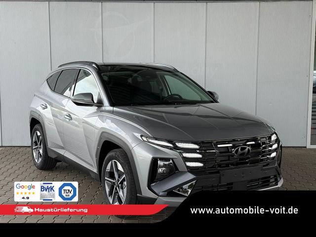 Hyundai TUCSON E-Motion 1.6 T-GDI 2WD 48V DCT / Panoramadach ACC Sitz + Lenkradheizung LED Navi PDC V&H Kamera Alu 18" 