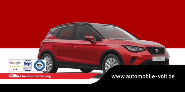 SEAT Arona - Basis Plus 1.0 TSI 95PS/5J. Garantie/PDC/Klimaanlage/16" Leichtmetallräder/Tempomat/Bluetooth/DAB+/LED/Dachreling/Reserverad