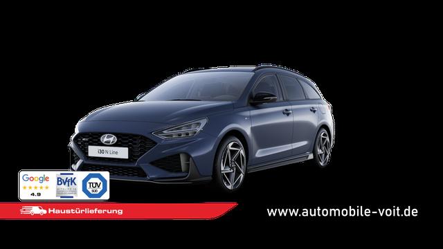 Hyundai i30 Kombi - N-Line Premium 1.5 T-GDI MHEV 140PS, 5J Garantie, 18" Alufelgen, Winter-Paket, LED, Parksensoren vorne/hinten, Rückfahrkamera, Tempomat, elektr. einst. Vordersitze, 2-Zonen Climatronic, Sportledersitze, 10,25" Navigation, CarPlay, Toter-Winkel-Assistent
