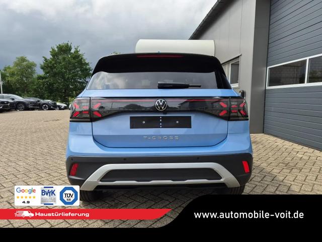 Volkswagen T-Cross 1.0 TSI 116PS DSG Life LED-Matrix-Scheinwerfer Klimaautomatik Sitzheizung PDC R&uuml;ckf.Kamera 17-LM abged.Scheiben 2xKeyless DAB+ Bluetooth Touchscreen Apple CarPlay Android Auto 