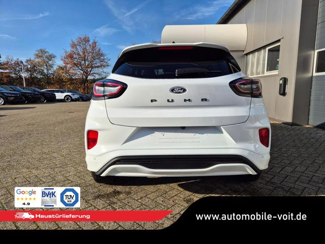 Ford Puma ST-Line X 1.0 EcoBoost Hybrid 125PS Automatik NEUES MODELL 360&deg;Kamera AbstandsTempomat el.Heckklappe Premium Leder (Sensico) B+O-Sound Klimaautomatik Sitzheizung Lenkradheizung Frontscheibe beheizb. Ford-Navi SYNC4 Bluetooth Apple CarPlay Android A 