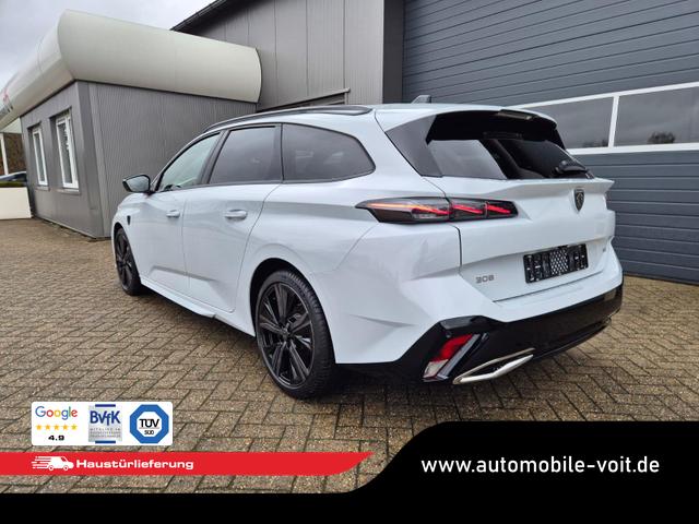 Peugeot 308 SW GT Exclusive 1.2 Hybrid 145PS Automatik Matrix-LED elektr. PanoDach Heckklappe Sitzheizung Lenkradheizung Navi 10" HD-Touchscreen wireless Apple CarPlay + Android Auto FOCAL-System 2x Keyless ACC 4x Kamera PDC v+h 18"LM 