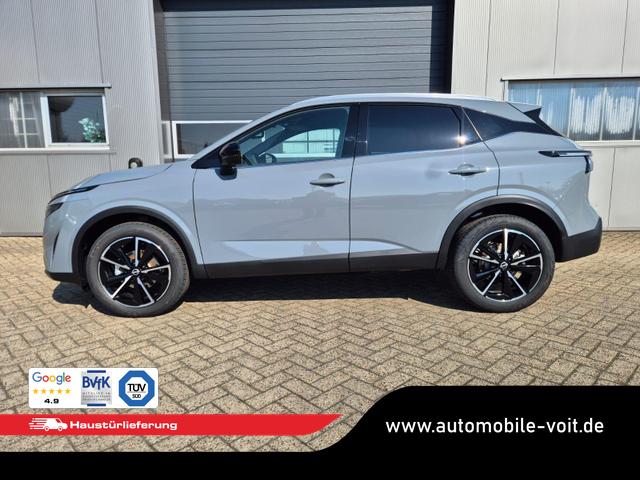 Nissan Qashqai 1.3 DIG-T MHEV 158 PS X-Tronic Tekna Voll-Leder Klimaautomatik PanoGlasdach Sitzheizung Lenkradheizung Navi Head-Up Display elektr. Heckklappe ACC PDC v+h 360&deg;Kamera DAB Bluetooth Touchscreen Apple CarPlay Android Auto 19"LM 