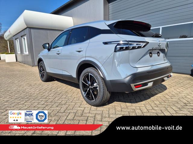 Nissan Qashqai 1.3 DIG-T MHEV 158 PS X-Tronic Tekna Voll-Leder Klimaautomatik PanoGlasdach Sitzheizung Lenkradheizung Navi Head-Up Display elektr. Heckklappe ACC PDC v+h 360&deg;Kamera DAB Bluetooth Touchscreen Apple CarPlay Android Auto 19"LM 