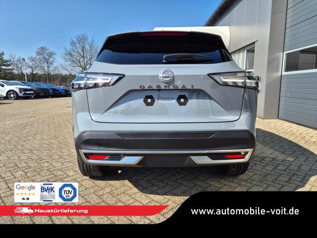 Nissan Qashqai 1.3 DIG-T MHEV 158 PS X-Tronic Tekna Voll-Leder Klimaautomatik PanoGlasdach Sitzheizung Lenkradheizung Navi Head-Up Display elektr. Heckklappe ACC PDC v+h 360&deg;Kamera DAB Bluetooth Touchscreen Apple CarPlay Android Auto 19"LM 