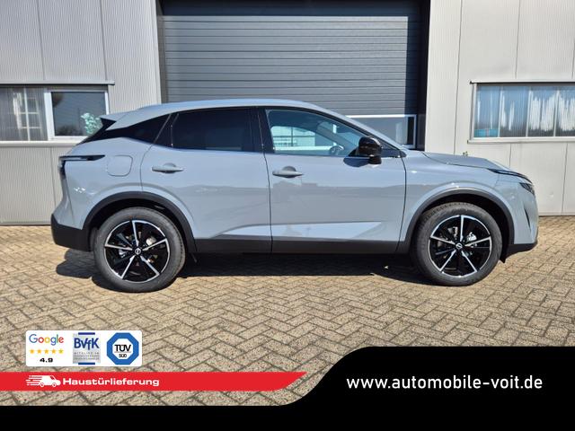 Nissan Qashqai 1.3 DIG-T MHEV 158 PS X-Tronic Tekna Voll-Leder Klimaautomatik PanoGlasdach Sitzheizung Lenkradheizung Navi Head-Up Display elektr. Heckklappe ACC PDC v+h 360&deg;Kamera DAB Bluetooth Touchscreen Apple CarPlay Android Auto 19"LM 