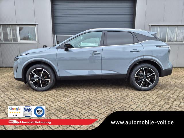 Nissan Qashqai 1.3 DIG-T MHEV 158 PS X-Tronic Tekna Voll-Leder Klimaautomatik PanoGlasdach Sitzheizung Lenkradheizung Navi Head-Up Display elektr. Heckklappe ACC PDC v+h 360&deg;Kamera DAB Bluetooth Touchscreen Apple CarPlay Android Auto 19"LM 