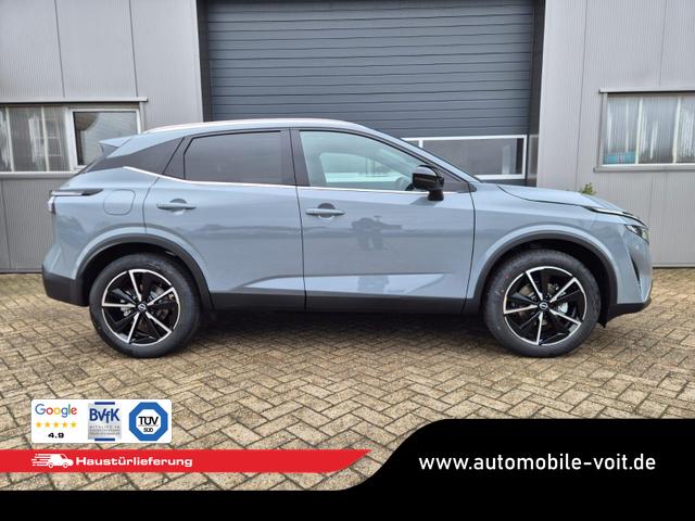 Nissan Qashqai 1.3 DIG-T MHEV 158 PS X-Tronic Tekna Voll-Leder Klimaautomatik PanoGlasdach Sitzheizung Lenkradheizung Navi Head-Up Display elektr. Heckklappe ACC PDC v+h 360&deg;Kamera DAB Bluetooth Touchscreen Apple CarPlay Android Auto 19"LM 