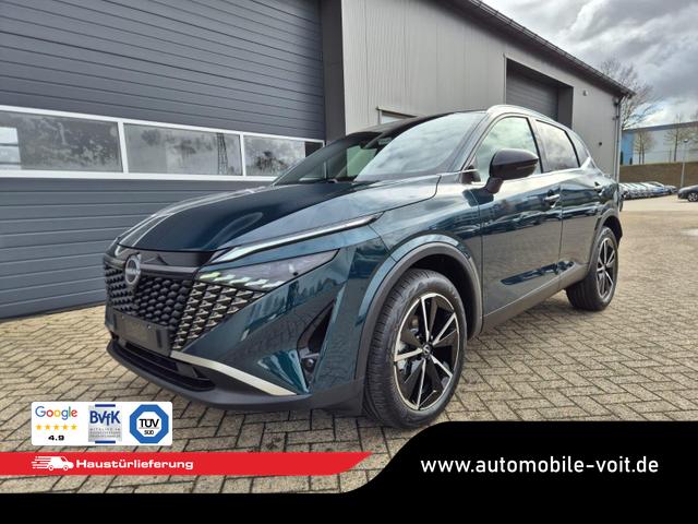 Nissan Qashqai - 1.3 DIG-T MHEV 158 PS X-Tronic Tekna Voll-Leder Klimaautomatik PanoGlasdach Sitzheizung Lenkradheizung Navi Head-Up Display elektr. Heckklappe ACC PDC v+h 360&deg;Kamera DAB Bluetooth Touchscreen Apple CarPlay Android Auto 19"LM