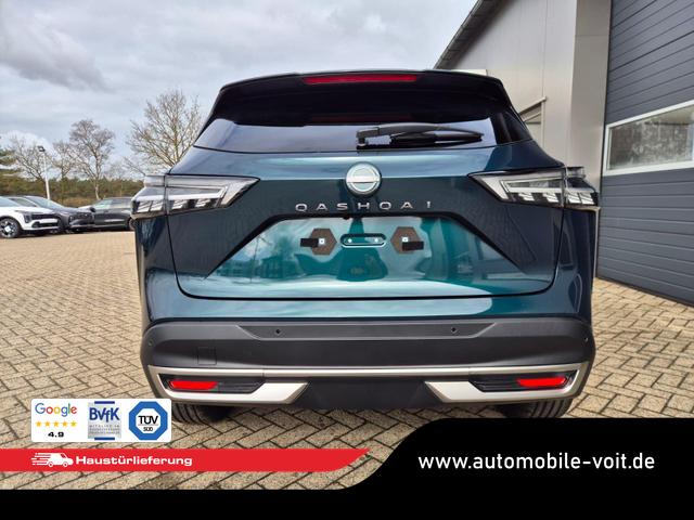 Nissan Qashqai 1.3 DIG-T MHEV 158 PS X-Tronic Tekna Voll-Leder Klimaautomatik PanoGlasdach Sitzheizung Lenkradheizung Navi Head-Up Display elektr. Heckklappe ACC PDC v+h 360&deg;Kamera DAB Bluetooth Touchscreen Apple CarPlay Android Auto 19"LM 