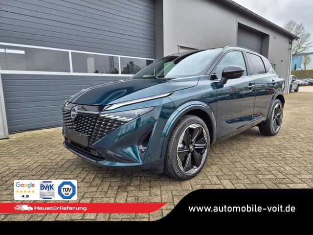 Nissan Qashqai - 1.3 DIG-T MHEV 158 PS X-Tronic N-Design 20"Zoll Teil-Leder PanoGlasdach Klimaautomatik Sitzheizung Lenkradheizung Navi Head-Up Display elektr. Heckklappe ACC PDC v+h 360&deg;Kamera DAB Bluetooth Touchscreen Apple CarPlay Android Auto