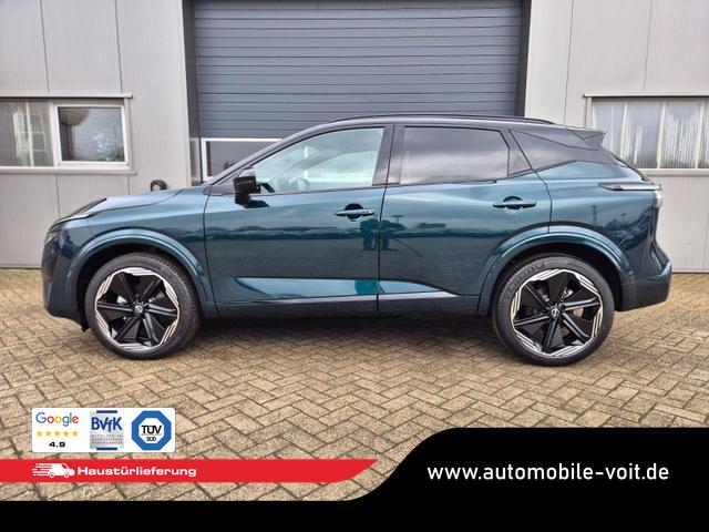 Nissan Qashqai 1.3 DIG-T MHEV 158 PS X-Tronic N-Design 20"Zoll Teil-Leder PanoGlasdach Klimaautomatik Sitzheizung Lenkradheizung Navi Head-Up Display elektr. Heckklappe ACC PDC v+h 360&deg;Kamera DAB Bluetooth Touchscreen Apple CarPlay Android Auto 